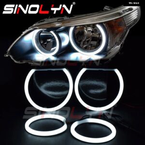 SINOLYN LEDエンジェルアイ BMW E60 E61 520I 525I 530I 540I 545I 550I M5 スイッチバック ハローリング カーアクセサリー 自動車用品