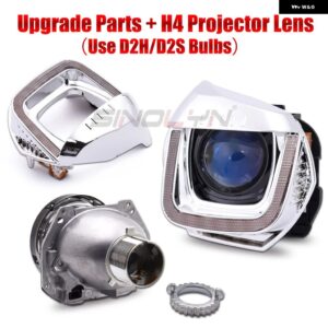 SINOLYN ハイコンフィギュレーション RETROKITS VW GOLF 7 2013 ヘッドライト アップグレード DRL LED HELLA 3R G5 Q5 プロジェクターレンズ - With Blue H4 Lens