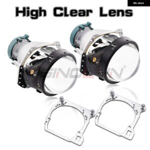 バイ キセノン HIDプロジェクター HELLA 3R G5 ヘッドライト レンズ マツダ6 レンズ フレーム アダプター 車ライト交換 アクセサリー レトロフィット - High Clear Lens