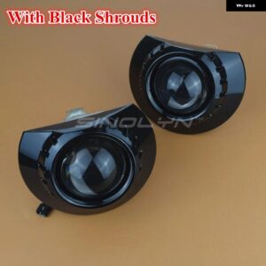 SINOLYN 3.0インチ バイ キセノン レンズ BMW E46 クーペ/セダン/ワゴン ヘッドライト プロジェクター H1 スーパーカーライト ヘッドランプ - With Black Shrouds