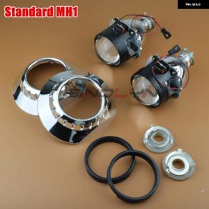 SINOLYN 2.5レンズ BMW M3 E46 コンパクト/E90/E92/E91 ハロゲン ヘッドライト バイ キセノン レンズ HID プロジェクター H7 車用ライト アクセサリー DIY - Standard MH1