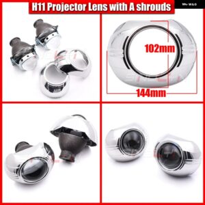 SINOLYN バイ キセノン プロジェクター ヘッドライト レンズ KOITO H11 LED/HID 3インチメタル KOITO Q5 レンズ 車 ヘッドライト 車ライトチューニング - With A Shrouds