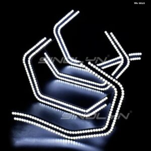 エンジェルアイズ M4 スタイル BMW E46 F10 E90 F30 E60 F31 F32 F34 F01 F02 F80 F82 F83 M2 ヘッドライト DRL LED DTM ハローリング アイコニック LED - SMD Angel Eyes