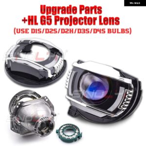 バイ キセノン プロジェクターレンズ フォルクスワーゲン ジェッタ ヘラ 3R G5 ヘッドライト カーライトレンズ ウィンカー DRL アップグレード - With Blue HL G5