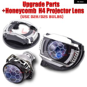 バイ キセノン プロジェクターレンズ フォルクスワーゲン ジェッタ ヘラ 3R G5 ヘッドライト カーライトレンズ ウィンカー DRL アップグレード - With Etching H4 Lens