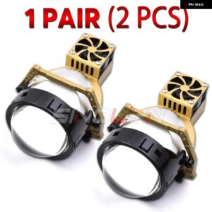 SINOLYN BI LEDレーザー 68W 24000LM プロジェクターレンズ ヘッドライト 3.0 HELLA 3R G5 ブラケット LEDカーレンズ カーアクセサリー チューニング - 1 Pair