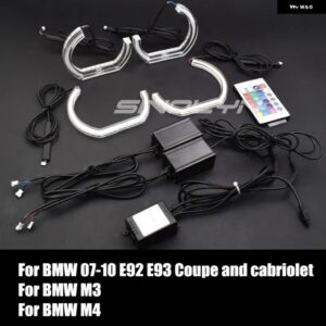 SINOLYN DTM スタイル LED BMW F10 E90 E60 F30 E91 E92 E87 M4 RGBエンジェルアイDRL APPランプBLUETOOTH対応カーアクセサリー - model 2