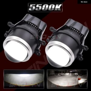 SINOLYN BI LED フォグランプ レンズ フォード フォーカス MK2 MK3/フィエスタ/レンジャー/SMAX/フュージョン/エコスポーツ/トランジットLEDプロジェクター - 5500k