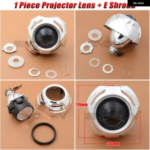 SINOLYN バイ キセノン プロジェクターレンズ ヘッドライト H7 H4 2.5インチ ミニカーライト H1 HID カーランプ カーアクセサリー チューニング - 1 PC E Shroud