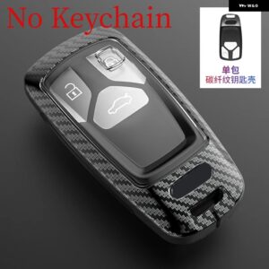 合金 + TPU 車リモートキーカバー ケースシェル アウディ A4 B9 A5 A6L A6 S4 S5 S7 8W Q7 4M Q5 TT TTS RS クーペ スタイリング アクセサリー - Carbon Shell