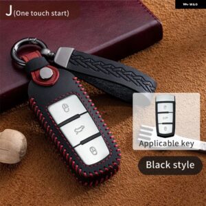 車キーカバー ケース フォルクスワーゲン VW CC パサート B6 B7 パサート 3C CC MAOGOTAN R36B5B7Lオートキーカバー カー スタイリング アクセサリー - black