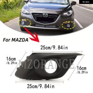 1PC 左/右 フォグライト カバー グリル ベゼル マツダ3 アクセラ 2014 2015 2016 フォグ バンパー フォグライト カバー フレーム フォグランプ フード - 1 PC Right