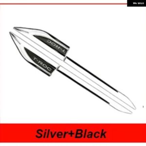 ABS カーフェンダーエンブレム フォルクスワーゲン T-ROC TROC 2018 2019 オートアクセサリー - Same as picture