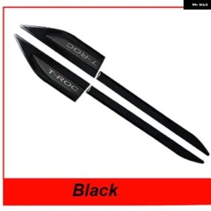 ABS カーフェンダーエンブレム フォルクスワーゲン T-ROC TROC 2018 2019 オートアクセサリー - Same as picture2