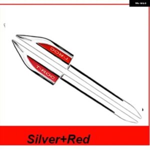 ABS カーフェンダーエンブレム フォルクスワーゲン T-ROC TROC 2018 2019 オートアクセサリー - Same as picture4