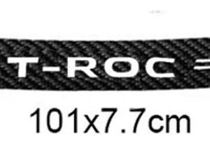 カーボン 車用リア バンパー ステッカー フォルクスワーゲン TROC T-ROC - 101cm long