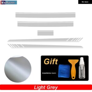 エディション1 車用フード デカール ルーフ リアサイドストライプ スカート ステッカー メルセデス ベンツ AMG GT S 4ドア X290 GT63 GT43 GT53 - Silver gray