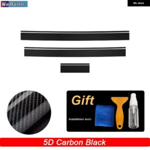 エディション1 車用フード デカール ルーフ リアサイドストライプ スカート ステッカー メルセデス ベンツ AMG GT S 4ドア X290 GT63 GT43 GT53 - 5D carbon black5