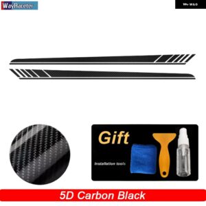 エディション1 車用フード デカール ルーフ リアサイドストライプ スカート ステッカー メルセデス ベンツ AMG GT S 4ドア X290 GT63 GT43 GT53 - 5D carbon black7