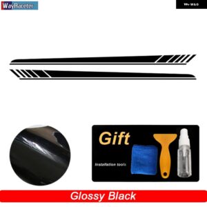 エディション1 車用フード デカール ルーフ リアサイドストライプ スカート ステッカー メルセデス ベンツ AMG GT S 4ドア X290 GT63 GT43 GT53 - Glossy black