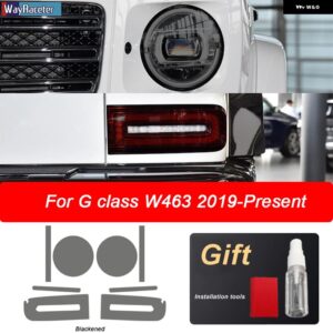 車用 ヘッドライト フィルム テールライト クリアTPU ステッカー メルセデス ベンツ G クラス W463 2019 - 21 AMG G63 - The set B