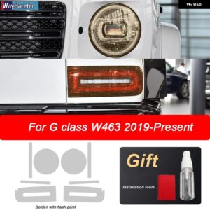 車用 ヘッドライト フィルム テールライト クリアTPU ステッカー メルセデス ベンツ G クラス W463 2019 - 21 AMG G63 - The set G