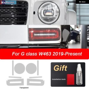 車用 ヘッドライト フィルム テールライト クリアTPU ステッカー メルセデス ベンツ G クラス W463 2019 - 21 AMG G63 - The set T