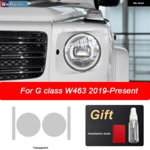 車用 ヘッドライト フィルム テールライト クリアTPU ステッカー メルセデス ベンツ G クラス W463 2019 - 21 AMG G63 - Headlight T