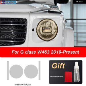 車用 ヘッドライト フィルム テールライト クリアTPU ステッカー メルセデス ベンツ G クラス W463 2019 - 21 AMG G63 - Headlight G
