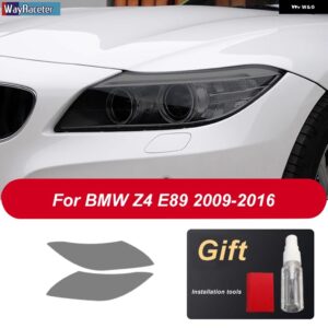 車用 ヘッドライト フィルム フロント スモークブラック TPU ステッカー BMW M2 F87 M3 F80 M4 F82 F83 M5 F10 F90 M6 M8 I3 I8 Z4 E89 G29 - Z4 E89 09-16