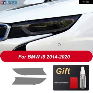 車用 ヘッドライト フィルム フロント スモークブラック TPU ステッカー BMW M2 F87 M3 F80 M4 F82 F83 M5 F10 F90 M6 M8 I3 I8 Z4 E89 G29 - I8 14-20