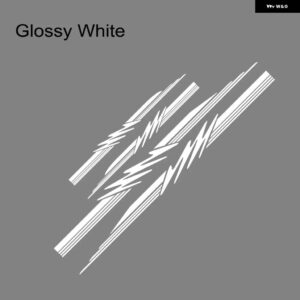 4PCS 自動車 RV キャラバン サイドドア ストライプ ボディ グラフィック ステッカー 反射 ファッション DIY ビニール デカール 装飾 外装 アクセサリー - Glossy White