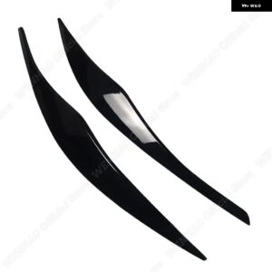 2個 ABS グロスブラック ヘッドライト アイブロウ アイリッド BMW 3シリーズ E90 E91 2005 - 11 セダン/ツーリング - gloss　black