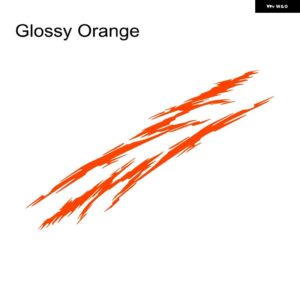 汎用 カーウエストライン ステッカー グラフィックストライプレーシング スタイリング ビニールフィルム デカール 自動車チューニングアクセサリーアウター - Glossy Orange