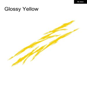 汎用 カーウエストライン ステッカー グラフィックストライプレーシング スタイリング ビニールフィルム デカール 自動車チューニングアクセサリーアウター - Glossy Yellow