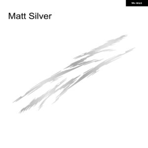 汎用 カーウエストライン ステッカー グラフィックストライプレーシング スタイリング ビニールフィルム デカール 自動車チューニングアクセサリーアウター - Matt Silver