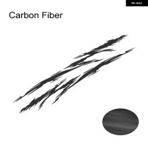 汎用 カーウエストライン ステッカー グラフィックストライプレーシング スタイリング ビニールフィルム デカール 自動車チューニングアクセサリーアウター - carbon fiber