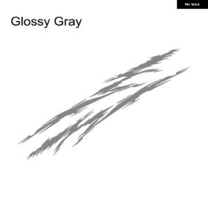 汎用 カーウエストライン ステッカー グラフィックストライプレーシング スタイリング ビニールフィルム デカール 自動車チューニングアクセサリーアウター - Glossy Gray