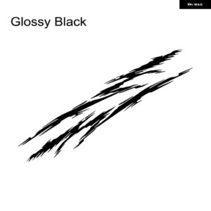 汎用 カーウエストライン ステッカー グラフィックストライプレーシング スタイリング ビニールフィルム デカール 自動車チューニングアクセサリーアウター - Glossy black