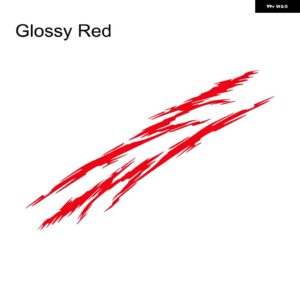 汎用 カーウエストライン ステッカー グラフィックストライプレーシング スタイリング ビニールフィルム デカール 自動車チューニングアクセサリーアウター - Glossy Red