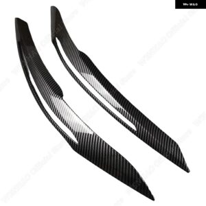 2個 ABS グロス イービル ヘッドライト アイブロウ アイリッド BMW F20 F21 1シリーズ 116I 118I 120D 120I 125I M135I 2011-2015 プレLCIチューニング - carbon　look　b