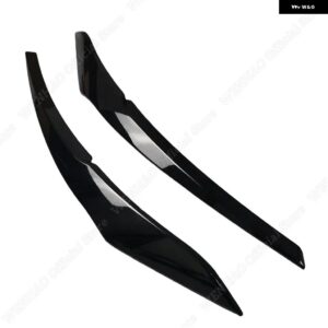 2個 ABS グロス イービル ヘッドライト アイブロウ アイリッド BMW F20 F21 1シリーズ 116I 118I 120D 120I 125I M135I 2011-2015 プレLCIチューニング - gloss　black　a