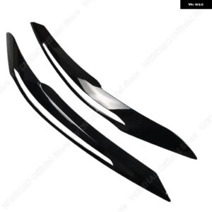 2個 ABS グロス イービル ヘッドライト アイブロウ アイリッド BMW F20 F21 1シリーズ 116I 118I 120D 120I 125I M135I 2011-2015 プレLCIチューニング - gloss　black　b