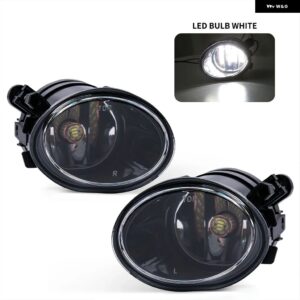 車用 フォグランプ BMW E39 M5 2001 2002 2003 E46 3シリーズ M3 2002 - 06 ハロゲンLED 電球 フロント バンパー ヘッドライト 12V - LED Bulbs White