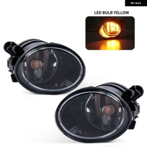 車用 フォグランプ BMW E39 M5 2001 2002 2003 E46 3シリーズ M3 2002 - 06 ハロゲンLED 電球 フロント バンパー ヘッドライト 12V - LED Bulbs Yellow