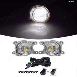 車用 フォグランプ トヨタ CHR レビン カローラ L LE XLE ハッチバック ヤリス フォーチュナー ハイラックス レボ SW4 2019 - 22 アクセサリー 12V - LED White with Wire