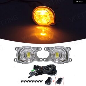 車用 フォグランプ トヨタ CHR レビン カローラ L LE XLE ハッチバック ヤリス フォーチュナー ハイラックス レボ SW4 2019 - 22 アクセサリー 12V - LED Amber with Wire