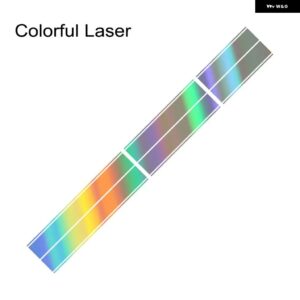 フォード マスタング エコボス シェルビー GT 車 ボンネット ルーフ テール PVC ステッカー ストライプ スタイリング ビニールフィルム 装飾 デカール セッ - Colorful Laser