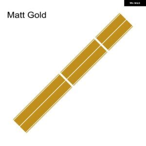 フォード マスタング エコボス シェルビー GT 車 ボンネット ルーフ テール PVC ステッカー ストライプ スタイリング ビニールフィルム 装飾 デカール セッ - Matt Gold