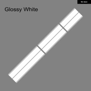 フォード マスタング エコボス シェルビー GT 車 ボンネット ルーフ テール PVC ステッカー ストライプ スタイリング ビニールフィルム 装飾 デカール セッ - Glossy White